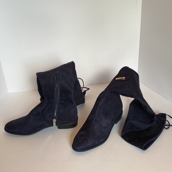 Marc Fisher Size 7M, Over Knee Boots, Navy - Picture 4 of 7